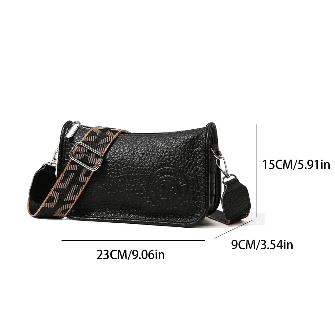 Two Layers Women's Printed Leather Small Shoulder Phone Bags Ladies Handbags Crossbody Bag High Quality Messenger Bag Sac A Main