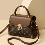 Bags for Women, Printed Fashionable Hand-Held Locks, Commuting Small Square Bag, Fashionable and Versatile Shoulder Crossbody Ba Bags for Women, Printed Fashionable Hand-Held Locks, Commuting Small Square Bag, Fashionable and Versatile Shoulder Crossbody Ba