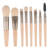 Set of 8 Soft Bristle Make Up Brushes Premium Synthetic With Bag Eyeshadow Brush Eye Facial Beauty Foundation Brush Set of 8 Soft Bristle Make Up Brushes Premium Synthetic With Bag Eyeshadow Brush Eye Facial Beauty Foundation Brush