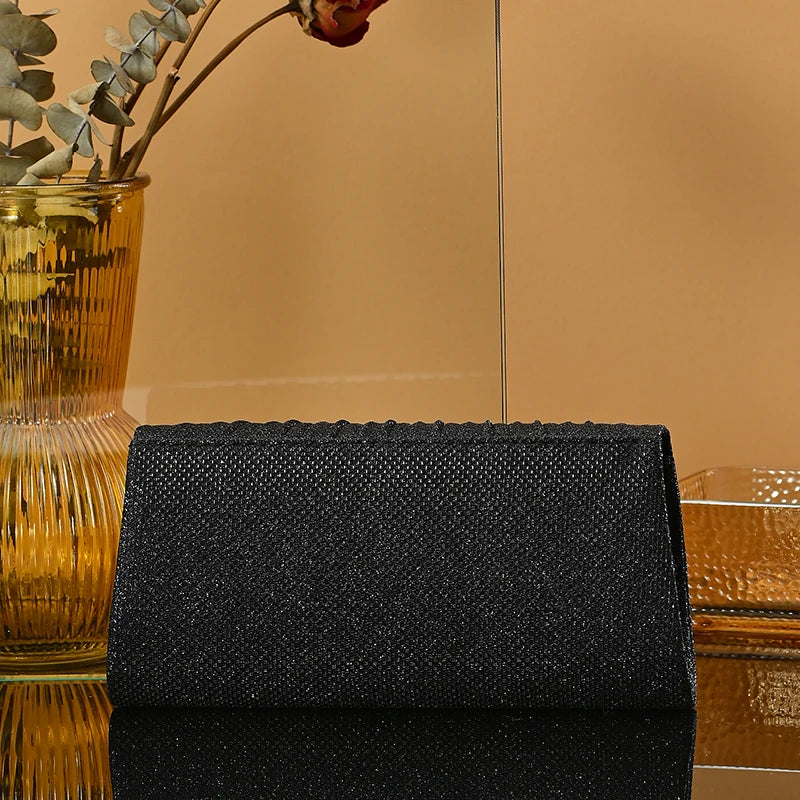 Wedding Bride Dinner Purse for Women Banquet Silver Clutch Bag Fashion Ladies Shinny Rhinestone Evening Bag