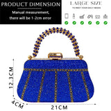 Popular In Nigeria Exquisite Evening Bags With Diamond Design Fashion Handle Clutch Rhinestone Embellished Long Chain Bag Popular In Nigeria Exquisite Evening Bags With Diamond Design Fashion Handle Clutch Rhinestone Embellished Long Chain Bag