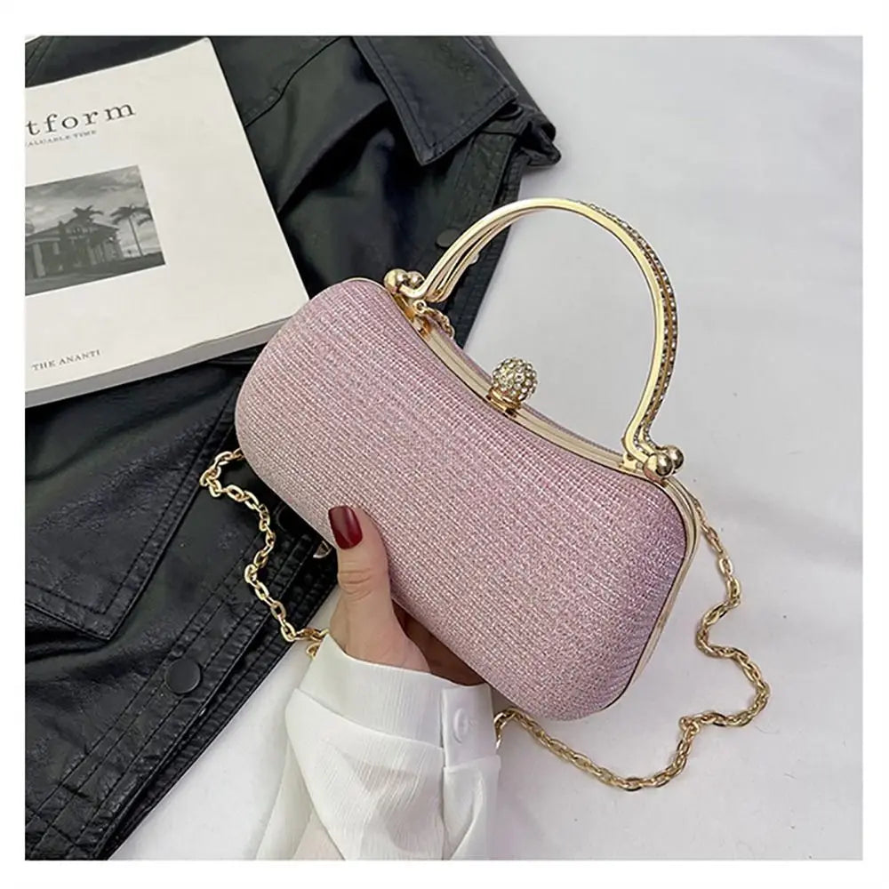 Wedding Bridal Beaded Women Evening Bag Dinner Bag Chain Shoulder Handbags Elegant Rhinestones Clutch Egg Shape Evening Bag Wedding Bridal Beaded Women Evening Bag Dinner Bag Chain Shoulder Handbags Elegant Rhinestones Clutch Egg Shape Evening Bag
