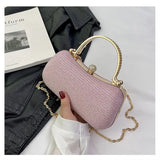 Wedding Bridal Beaded Women Evening Bag Dinner Bag Chain Shoulder Handbags Elegant Rhinestones Clutch Egg Shape Evening Bag Wedding Bridal Beaded Women Evening Bag Dinner Bag Chain Shoulder Handbags Elegant Rhinestones Clutch Egg Shape Evening Bag