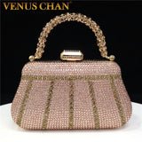 Popular In Nigeria Exquisite Evening Bags With Diamond Design Fashion Handle Clutch Rhinestone Embellished Long Chain Bag Popular In Nigeria Exquisite Evening Bags With Diamond Design Fashion Handle Clutch Rhinestone Embellished Long Chain Bag