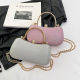 Wedding Bridal Beaded Women Evening Bag Dinner Bag Chain Shoulder Handbags Elegant Rhinestones Clutch Egg Shape Evening Bag Wedding Bridal Beaded Women Evening Bag Dinner Bag Chain Shoulder Handbags Elegant Rhinestones Clutch Egg Shape Evening Bag