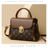 Bags for Women, Printed Fashionable Hand-Held Locks, Commuting Small Square Bag, Fashionable and Versatile Shoulder Crossbody Ba Bags for Women, Printed Fashionable Hand-Held Locks, Commuting Small Square Bag, Fashionable and Versatile Shoulder Crossbody Ba