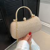 Wedding Bridal Beaded Women Evening Bag Dinner Bag Chain Shoulder Handbags Elegant Rhinestones Clutch Egg Shape Evening Bag Wedding Bridal Beaded Women Evening Bag Dinner Bag Chain Shoulder Handbags Elegant Rhinestones Clutch Egg Shape Evening Bag