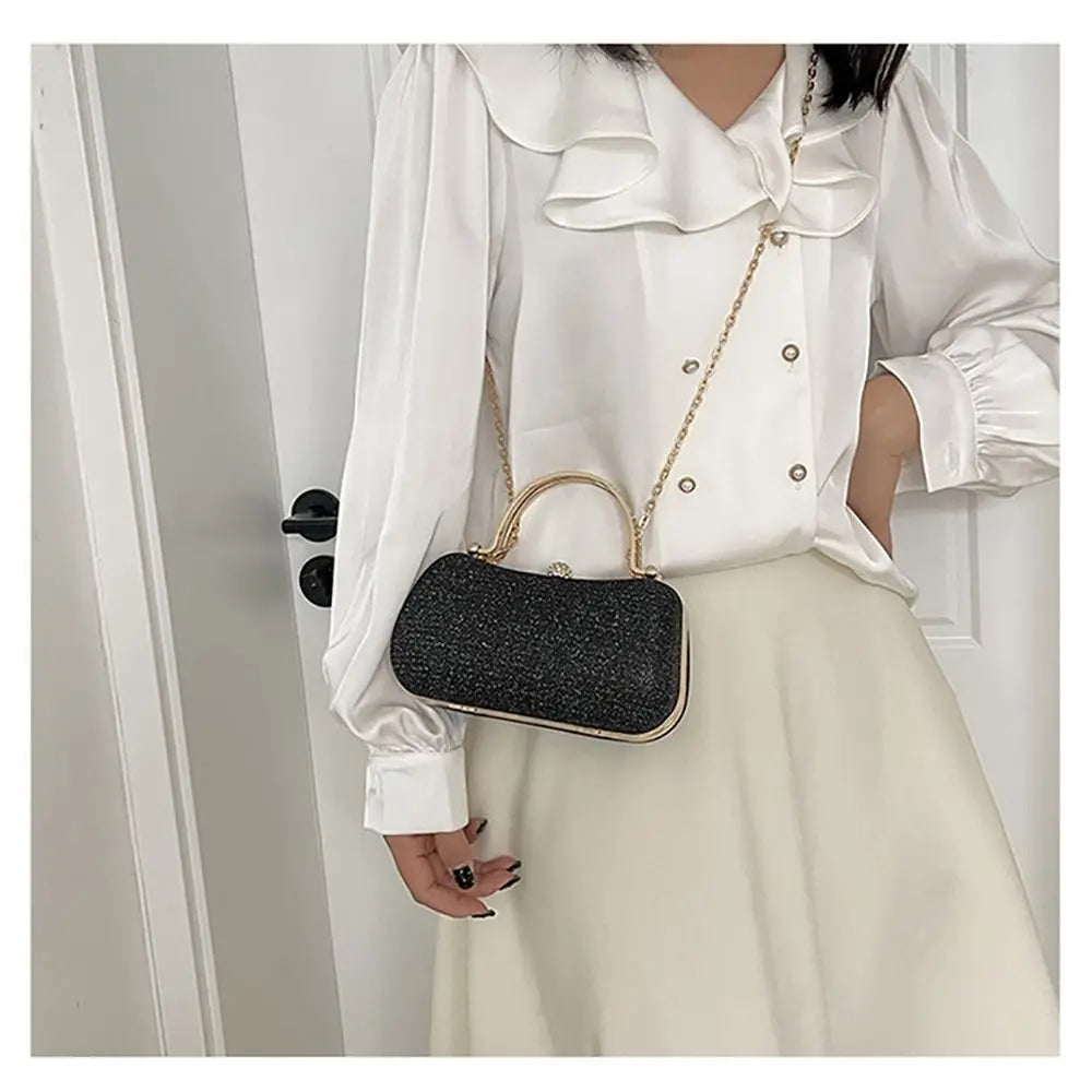 Wedding Bridal Beaded Women Evening Bag Dinner Bag Chain Shoulder Handbags Elegant Rhinestones Clutch Egg Shape Evening Bag Wedding Bridal Beaded Women Evening Bag Dinner Bag Chain Shoulder Handbags Elegant Rhinestones Clutch Egg Shape Evening Bag