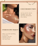 3Color Polvo De Hadas Fairy Dust Highlight Patting Shining Powder Full Body Silhouette and Collarbone Suitable for Face and Eyes 3Color Polvo De Hadas Fairy Dust Highlight Patting Shining Powder Full Body Silhouette and Collarbone Suitable for Face and Eyes