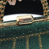 Popular In Nigeria Exquisite Evening Bags With Diamond Design Fashion Handle Clutch Rhinestone Embellished Long Chain Bag Popular In Nigeria Exquisite Evening Bags With Diamond Design Fashion Handle Clutch Rhinestone Embellished Long Chain Bag
