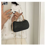 Wedding Bridal Beaded Women Evening Bag Dinner Bag Chain Shoulder Handbags Elegant Rhinestones Clutch Egg Shape Evening Bag Wedding Bridal Beaded Women Evening Bag Dinner Bag Chain Shoulder Handbags Elegant Rhinestones Clutch Egg Shape Evening Bag