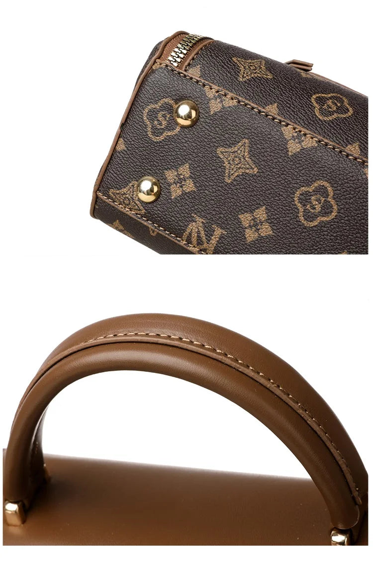 Bags for Women, Printed Fashionable Hand-Held Locks, Commuting Small Square Bag, Fashionable and Versatile Shoulder Crossbody Ba Bags for Women, Printed Fashionable Hand-Held Locks, Commuting Small Square Bag, Fashionable and Versatile Shoulder Crossbody Ba