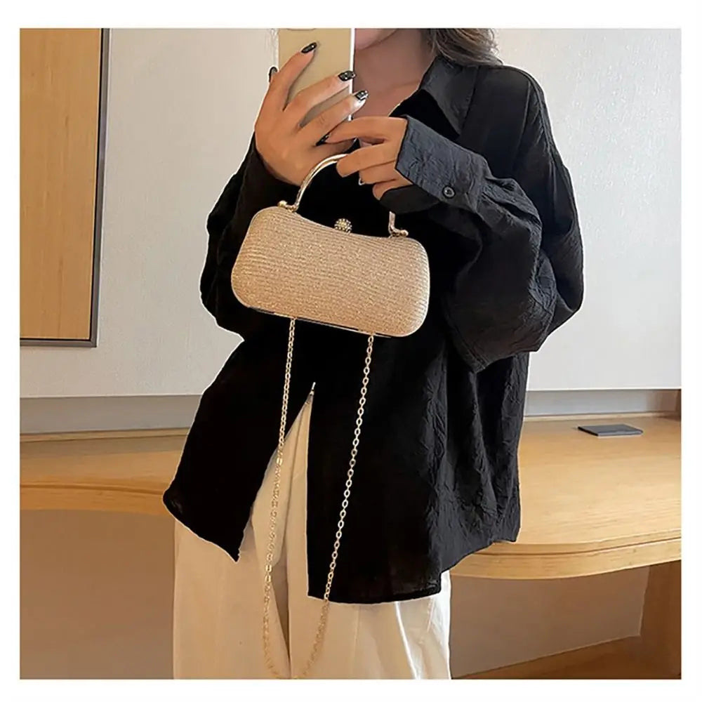 Wedding Bridal Beaded Women Evening Bag Dinner Bag Chain Shoulder Handbags Elegant Rhinestones Clutch Egg Shape Evening Bag Wedding Bridal Beaded Women Evening Bag Dinner Bag Chain Shoulder Handbags Elegant Rhinestones Clutch Egg Shape Evening Bag