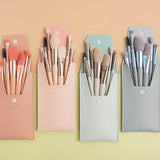 Set of 8 Soft Bristle Make Up Brushes Premium Synthetic With Bag Eyeshadow Brush Eye Facial Beauty Foundation Brush Set of 8 Soft Bristle Make Up Brushes Premium Synthetic With Bag Eyeshadow Brush Eye Facial Beauty Foundation Brush