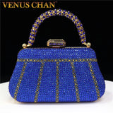 Popular In Nigeria Exquisite Evening Bags With Diamond Design Fashion Handle Clutch Rhinestone Embellished Long Chain Bag Popular In Nigeria Exquisite Evening Bags With Diamond Design Fashion Handle Clutch Rhinestone Embellished Long Chain Bag