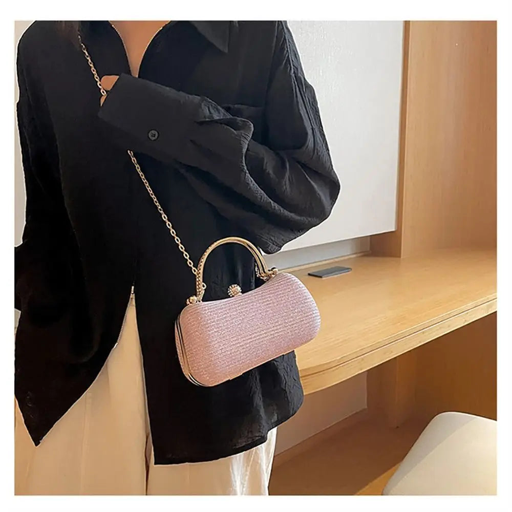 Wedding Bridal Beaded Women Evening Bag Dinner Bag Chain Shoulder Handbags Elegant Rhinestones Clutch Egg Shape Evening Bag Wedding Bridal Beaded Women Evening Bag Dinner Bag Chain Shoulder Handbags Elegant Rhinestones Clutch Egg Shape Evening Bag