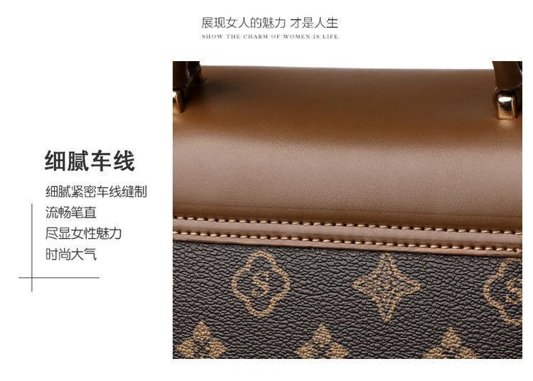 Bags for Women, Printed Fashionable Hand-Held Locks, Commuting Small Square Bag, Fashionable and Versatile Shoulder Crossbody Ba Bags for Women, Printed Fashionable Hand-Held Locks, Commuting Small Square Bag, Fashionable and Versatile Shoulder Crossbody Ba