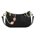 Four leaf strawberry diamond pendant chain bag, women's shoulder bag, simple commuting crossbody bag, armpit bag Four leaf strawberry diamond pendant chain bag, women's shoulder bag, simple commuting crossbody bag, armpit bag