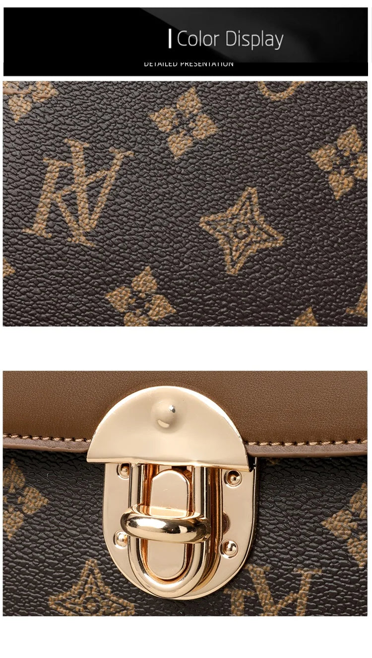 Bags for Women, Printed Fashionable Hand-Held Locks, Commuting Small Square Bag, Fashionable and Versatile Shoulder Crossbody Ba Bags for Women, Printed Fashionable Hand-Held Locks, Commuting Small Square Bag, Fashionable and Versatile Shoulder Crossbody Ba
