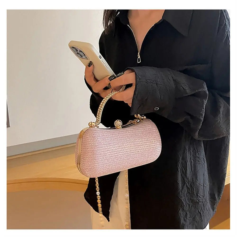 Wedding Bridal Beaded Women Evening Bag Dinner Bag Chain Shoulder Handbags Elegant Rhinestones Clutch Egg Shape Evening Bag Wedding Bridal Beaded Women Evening Bag Dinner Bag Chain Shoulder Handbags Elegant Rhinestones Clutch Egg Shape Evening Bag