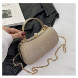 Wedding Bridal Beaded Women Evening Bag Dinner Bag Chain Shoulder Handbags Elegant Rhinestones Clutch Egg Shape Evening Bag Wedding Bridal Beaded Women Evening Bag Dinner Bag Chain Shoulder Handbags Elegant Rhinestones Clutch Egg Shape Evening Bag