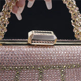 Popular In Nigeria Exquisite Evening Bags With Diamond Design Fashion Handle Clutch Rhinestone Embellished Long Chain Bag Popular In Nigeria Exquisite Evening Bags With Diamond Design Fashion Handle Clutch Rhinestone Embellished Long Chain Bag