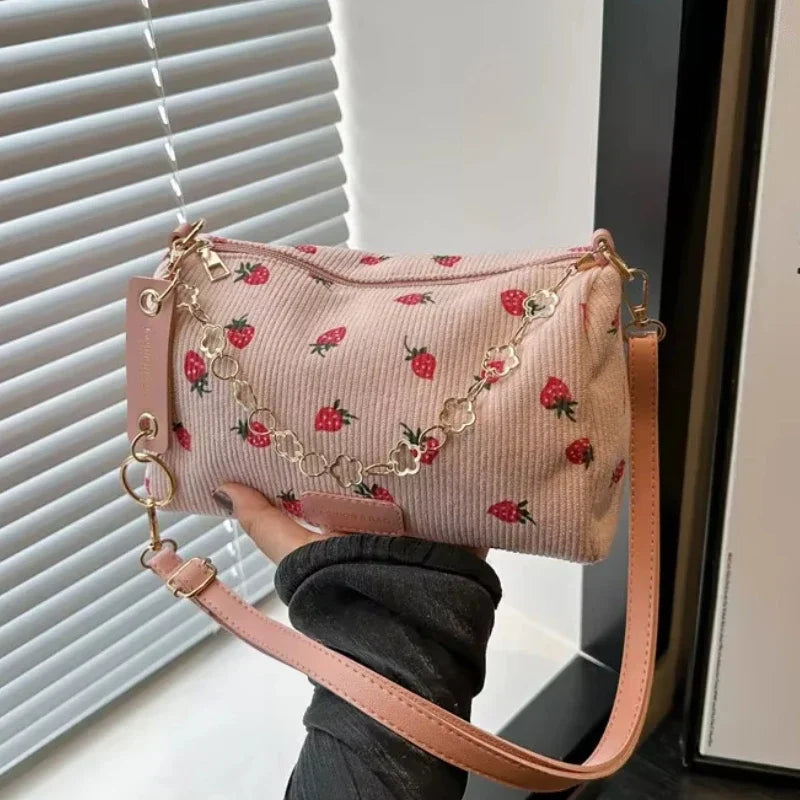 Women Nylon Crossbody Bag Fashion Casual Shoulder Bag for Girls Students Lightweight Portable Underarm Purse Handbag