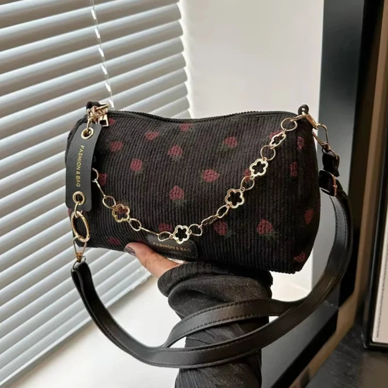 Women Nylon Crossbody Bag Fashion Casual Shoulder Bag for Girls Students Lightweight Portable Underarm Purse Handbag