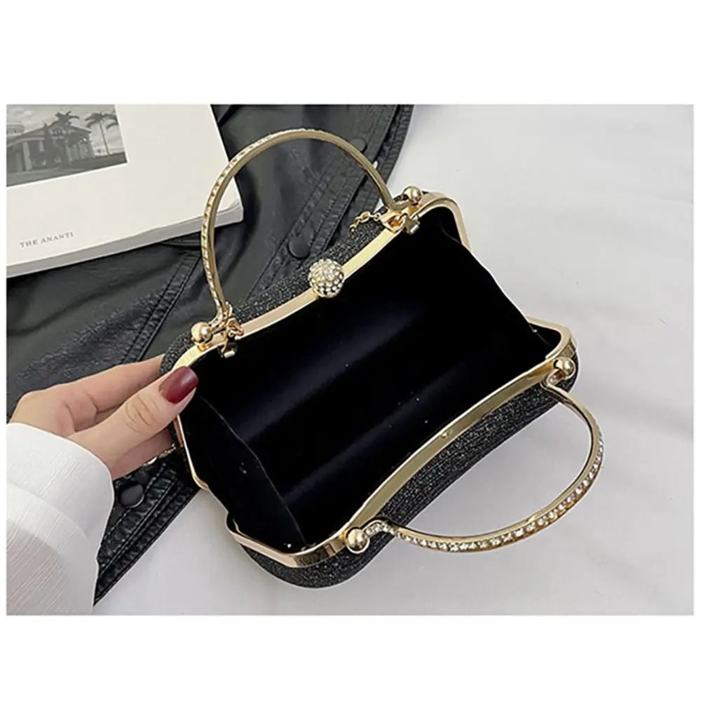 Wedding Bridal Beaded Women Evening Bag Dinner Bag Chain Shoulder Handbags Elegant Rhinestones Clutch Egg Shape Evening Bag Wedding Bridal Beaded Women Evening Bag Dinner Bag Chain Shoulder Handbags Elegant Rhinestones Clutch Egg Shape Evening Bag