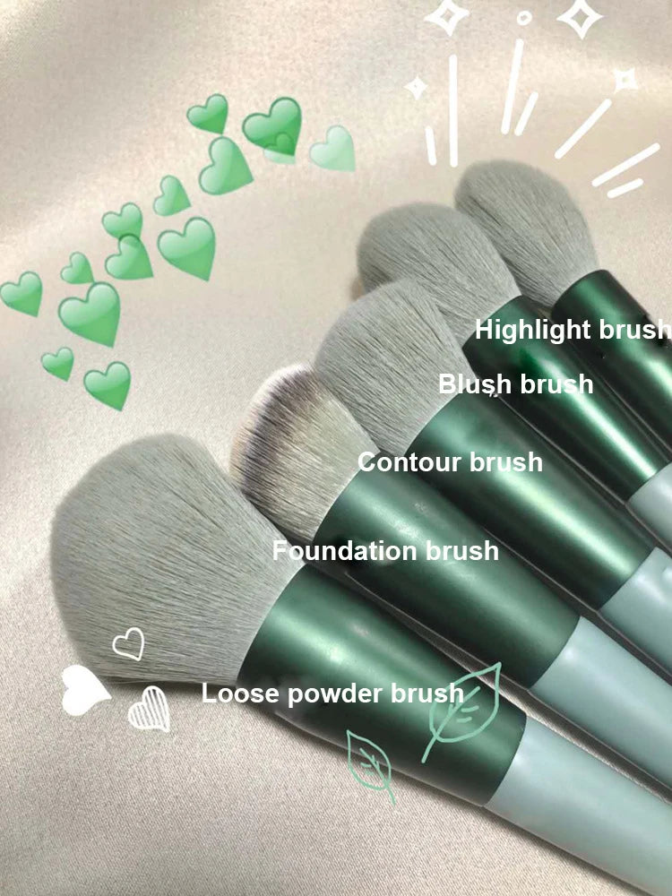 13 PCS Makeup Brushes Set Eye Shadow Foundation Women Cosmetic Brush Eyeshadow Blush Beauty Soft Make Up Tools Bag 13 PCS Makeup Brushes Set Eye Shadow Foundation Women Cosmetic Brush Eyeshadow Blush Beauty Soft Make Up Tools Bag
