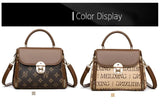 Bags for Women, Printed Fashionable Hand-Held Locks, Commuting Small Square Bag, Fashionable and Versatile Shoulder Crossbody Ba Bags for Women, Printed Fashionable Hand-Held Locks, Commuting Small Square Bag, Fashionable and Versatile Shoulder Crossbody Ba