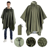 3 In 1 Outdoor Military Raincoat Hooded Sleeve Waterproof Rain Poncho Motorcycle Rain Cover Camping Hiking Travel Rainwear Tent 3 In 1 Outdoor Military Raincoat Hooded Sleeve Waterproof Rain Poncho Motorcycle Rain Cover Camping Hiking Travel Rainwear Tent
