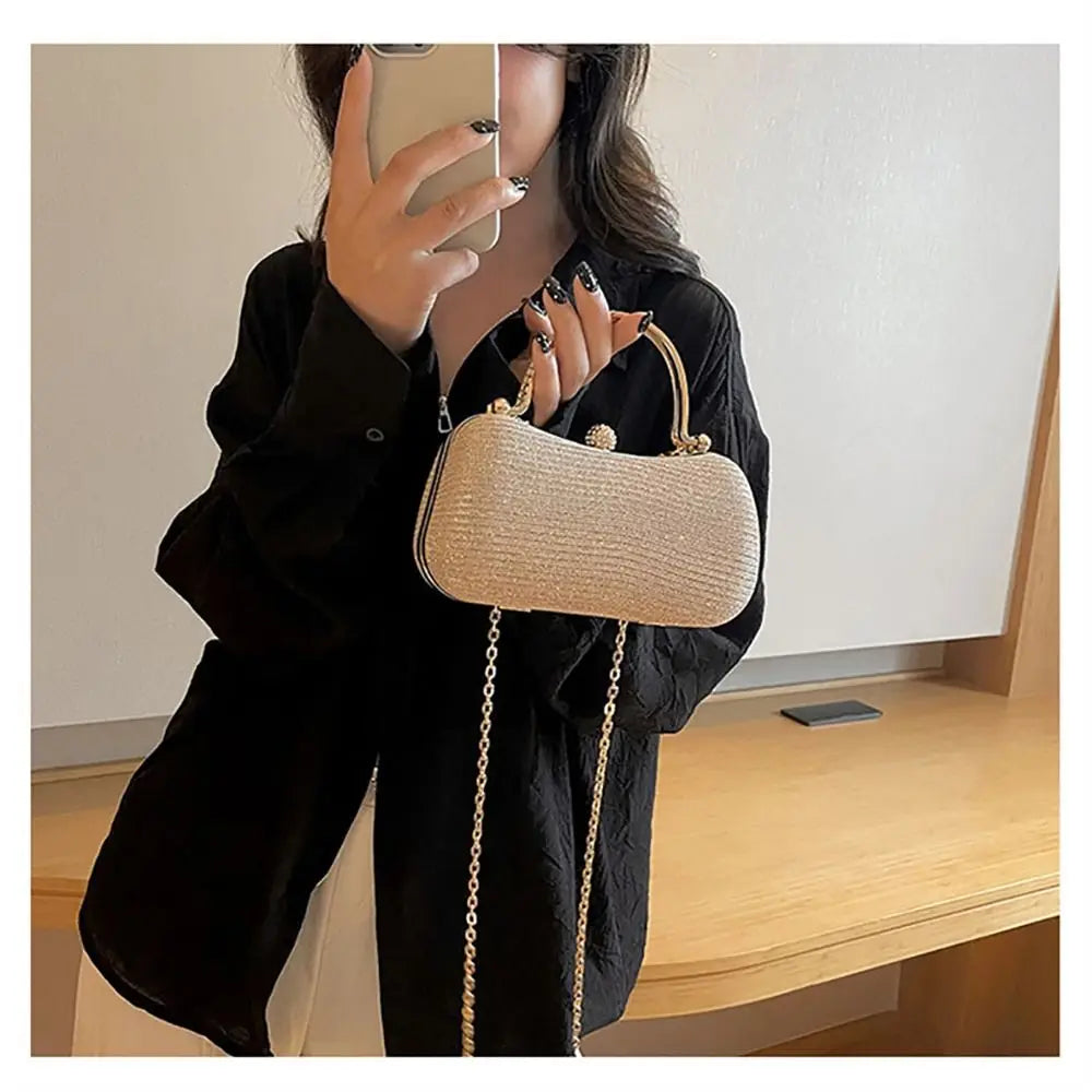 Wedding Bridal Beaded Women Evening Bag Dinner Bag Chain Shoulder Handbags Elegant Rhinestones Clutch Egg Shape Evening Bag Wedding Bridal Beaded Women Evening Bag Dinner Bag Chain Shoulder Handbags Elegant Rhinestones Clutch Egg Shape Evening Bag