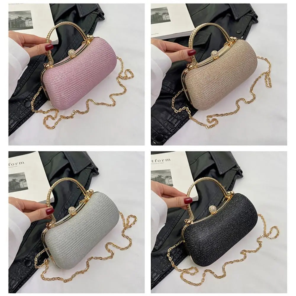 Wedding Bridal Beaded Women Evening Bag Dinner Bag Chain Shoulder Handbags Elegant Rhinestones Clutch Egg Shape Evening Bag Wedding Bridal Beaded Women Evening Bag Dinner Bag Chain Shoulder Handbags Elegant Rhinestones Clutch Egg Shape Evening Bag