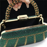 Popular In Nigeria Exquisite Evening Bags With Diamond Design Fashion Handle Clutch Rhinestone Embellished Long Chain Bag Popular In Nigeria Exquisite Evening Bags With Diamond Design Fashion Handle Clutch Rhinestone Embellished Long Chain Bag