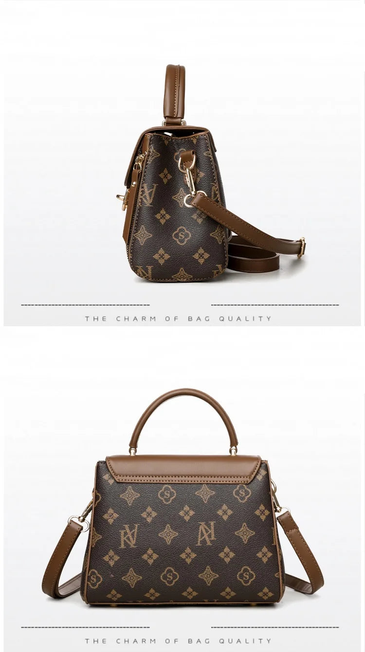 Bags for Women, Printed Fashionable Hand-Held Locks, Commuting Small Square Bag, Fashionable and Versatile Shoulder Crossbody Ba Bags for Women, Printed Fashionable Hand-Held Locks, Commuting Small Square Bag, Fashionable and Versatile Shoulder Crossbody Ba