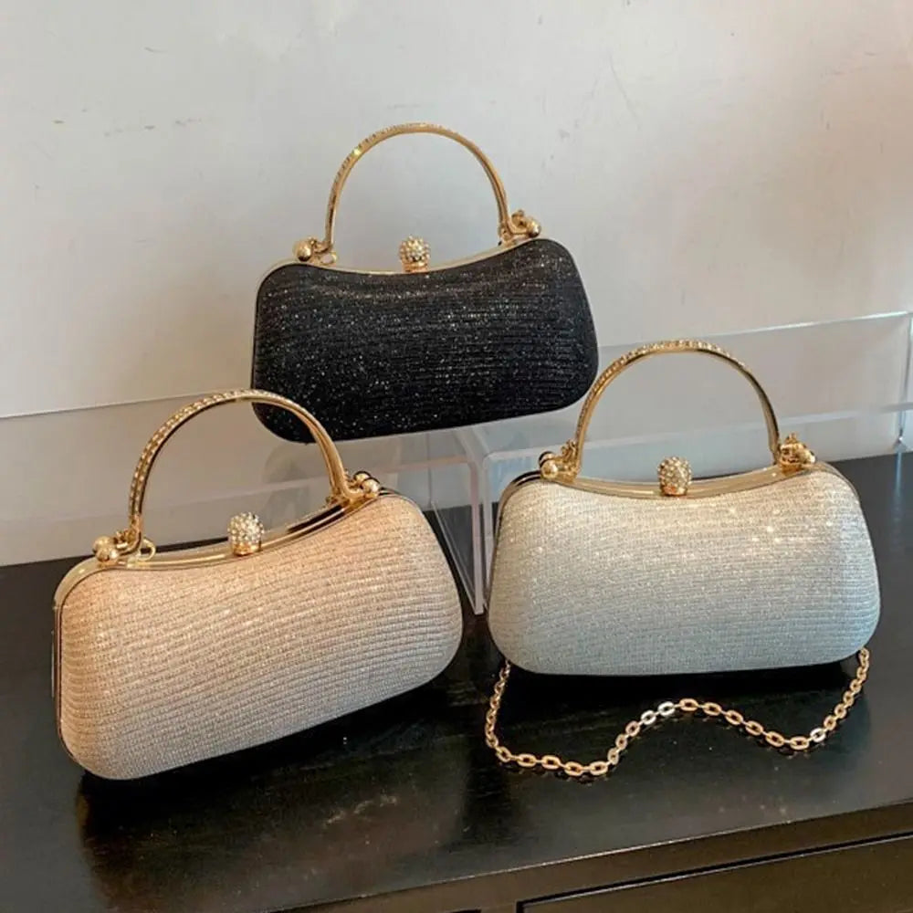 Wedding Bridal Beaded Women Evening Bag Dinner Bag Chain Shoulder Handbags Elegant Rhinestones Clutch Egg Shape Evening Bag Wedding Bridal Beaded Women Evening Bag Dinner Bag Chain Shoulder Handbags Elegant Rhinestones Clutch Egg Shape Evening Bag