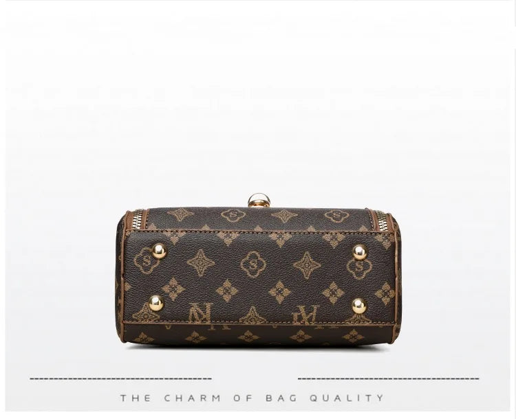 Bags for Women, Printed Fashionable Hand-Held Locks, Commuting Small Square Bag, Fashionable and Versatile Shoulder Crossbody Ba Bags for Women, Printed Fashionable Hand-Held Locks, Commuting Small Square Bag, Fashionable and Versatile Shoulder Crossbody Ba