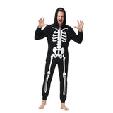 Halloween Cosplay Horror Skeleton Fluorescence Printing Costumes Adult Kids Death Skull Ghost Party Pajamas Parent Child Outfit Halloween Cosplay Horror Skeleton Fluorescence Printing Costumes Adult Kids Death Skull Ghost Party Pajamas Parent Child Outfit