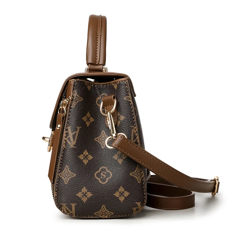 Bags for Women, Printed Fashionable Hand-Held Locks, Commuting Small Square Bag, Fashionable and Versatile Shoulder Crossbody Ba Bags for Women, Printed Fashionable Hand-Held Locks, Commuting Small Square Bag, Fashionable and Versatile Shoulder Crossbody Ba