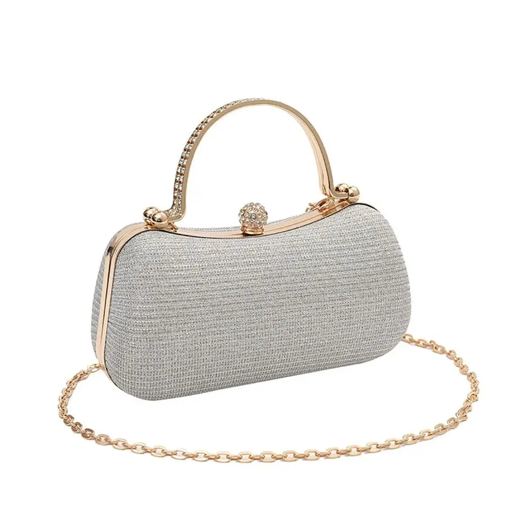 Wedding Bridal Beaded Women Evening Bag Dinner Bag Chain Shoulder Handbags Elegant Rhinestones Clutch Egg Shape Evening Bag Wedding Bridal Beaded Women Evening Bag Dinner Bag Chain Shoulder Handbags Elegant Rhinestones Clutch Egg Shape Evening Bag