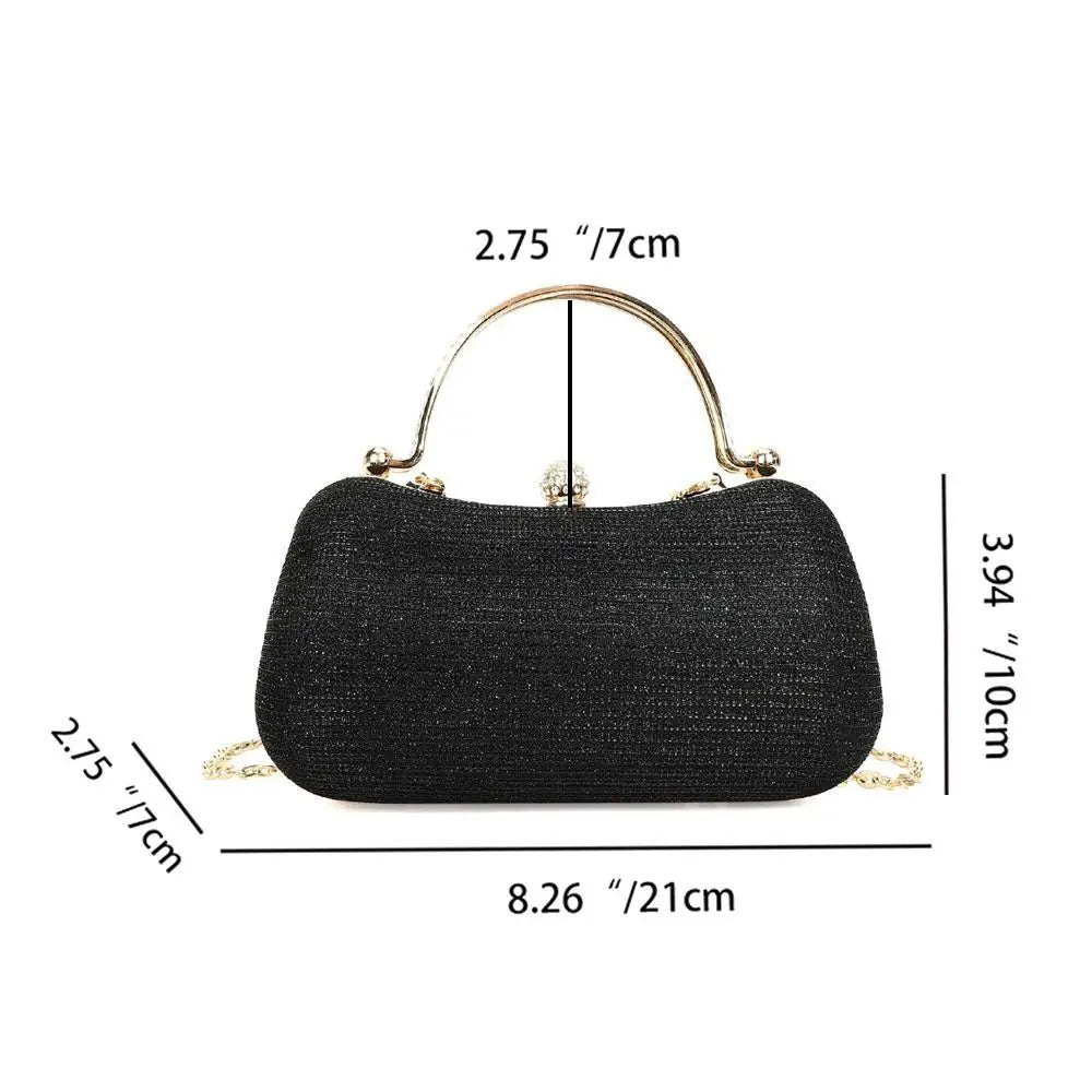 Wedding Bridal Beaded Women Evening Bag Dinner Bag Chain Shoulder Handbags Elegant Rhinestones Clutch Egg Shape Evening Bag Wedding Bridal Beaded Women Evening Bag Dinner Bag Chain Shoulder Handbags Elegant Rhinestones Clutch Egg Shape Evening Bag