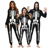 Halloween Cosplay Horror Skeleton Fluorescence Printing Costumes Adult Kids Death Skull Ghost Party Pajamas Parent Child Outfit Halloween Cosplay Horror Skeleton Fluorescence Printing Costumes Adult Kids Death Skull Ghost Party Pajamas Parent Child Outfit