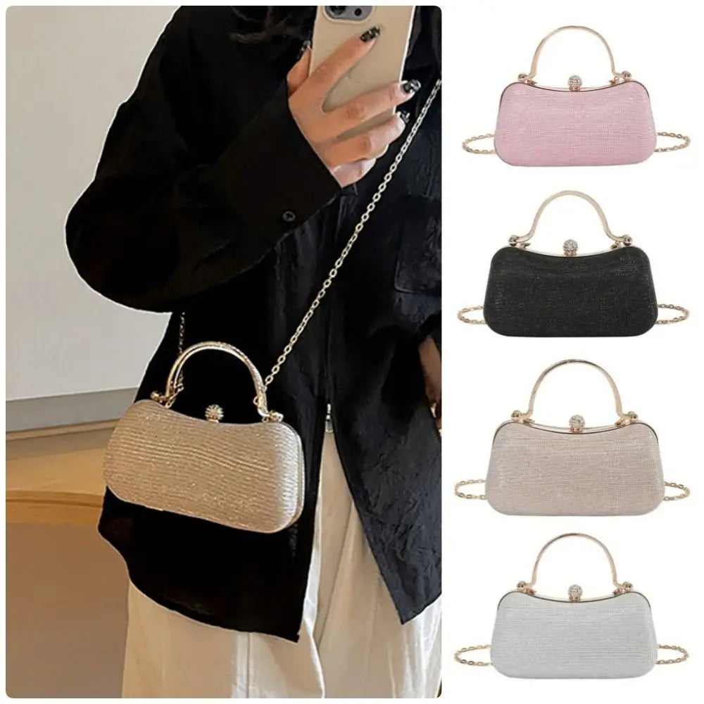 Wedding Bridal Beaded Women Evening Bag Dinner Bag Chain Shoulder Handbags Elegant Rhinestones Clutch Egg Shape Evening Bag Wedding Bridal Beaded Women Evening Bag Dinner Bag Chain Shoulder Handbags Elegant Rhinestones Clutch Egg Shape Evening Bag