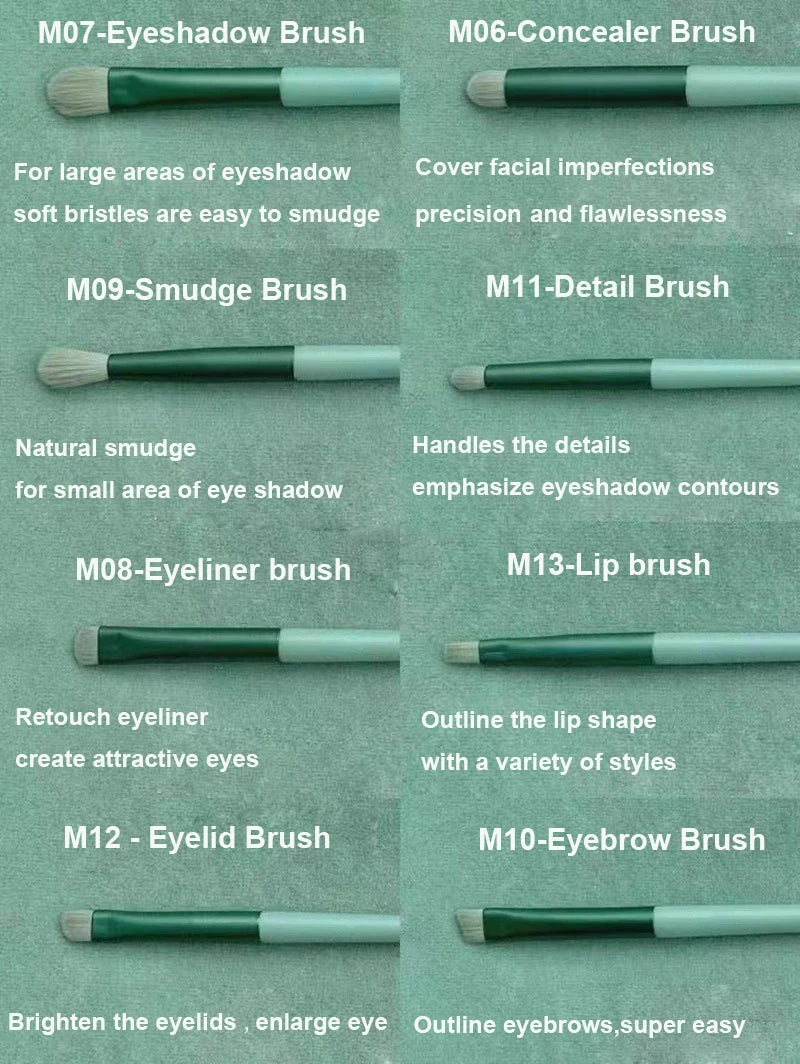 13 PCS Makeup Brushes Set Eye Shadow Foundation Women Cosmetic Brush Eyeshadow Blush Beauty Soft Make Up Tools Bag 13 PCS Makeup Brushes Set Eye Shadow Foundation Women Cosmetic Brush Eyeshadow Blush Beauty Soft Make Up Tools Bag