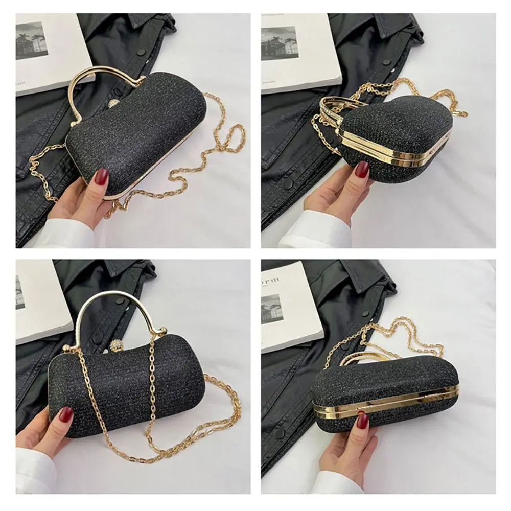 Wedding Bridal Beaded Women Evening Bag Dinner Bag Chain Shoulder Handbags Elegant Rhinestones Clutch Egg Shape Evening Bag Wedding Bridal Beaded Women Evening Bag Dinner Bag Chain Shoulder Handbags Elegant Rhinestones Clutch Egg Shape Evening Bag