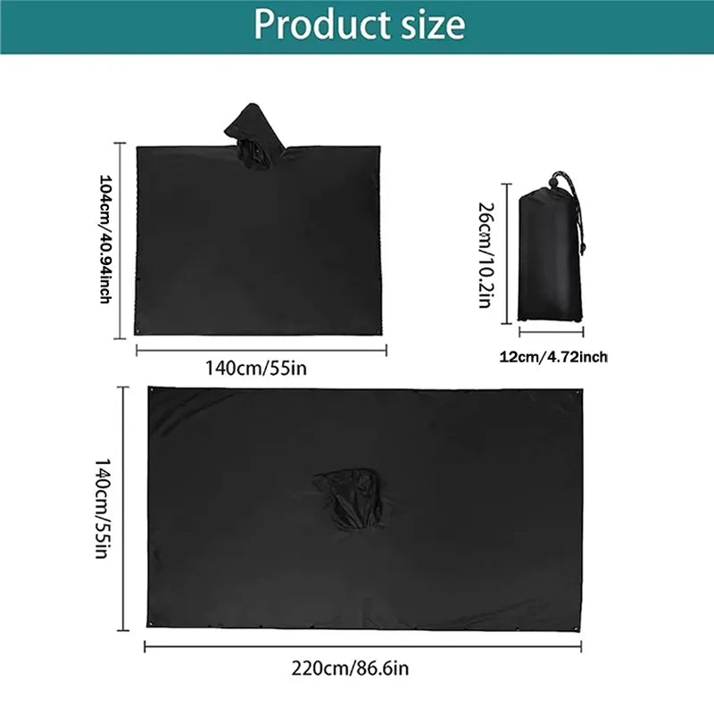 3 In 1 Outdoor Military Raincoat Hooded Sleeve Waterproof Rain Poncho Motorcycle Rain Cover Camping Hiking Travel Rainwear Tent 3 In 1 Outdoor Military Raincoat Hooded Sleeve Waterproof Rain Poncho Motorcycle Rain Cover Camping Hiking Travel Rainwear Tent