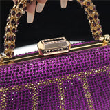 Popular In Nigeria Exquisite Evening Bags With Diamond Design Fashion Handle Clutch Rhinestone Embellished Long Chain Bag Popular In Nigeria Exquisite Evening Bags With Diamond Design Fashion Handle Clutch Rhinestone Embellished Long Chain Bag