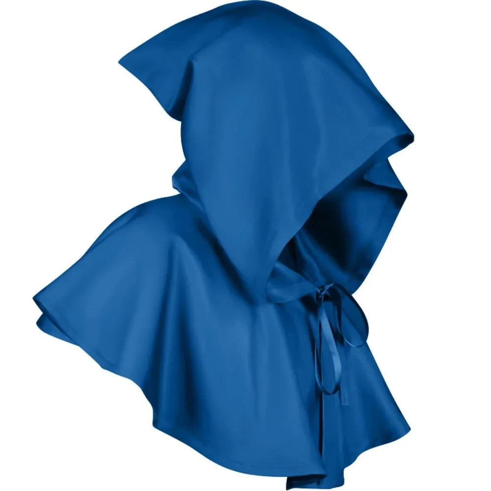 Halloween Adult Solid Costume Death Cloak Medieval Hooded Costume Cloak Movie Cosplay Clothing Party Clothes