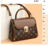 Bags for Women, Printed Fashionable Hand-Held Locks, Commuting Small Square Bag, Fashionable and Versatile Shoulder Crossbody Ba Bags for Women, Printed Fashionable Hand-Held Locks, Commuting Small Square Bag, Fashionable and Versatile Shoulder Crossbody Ba